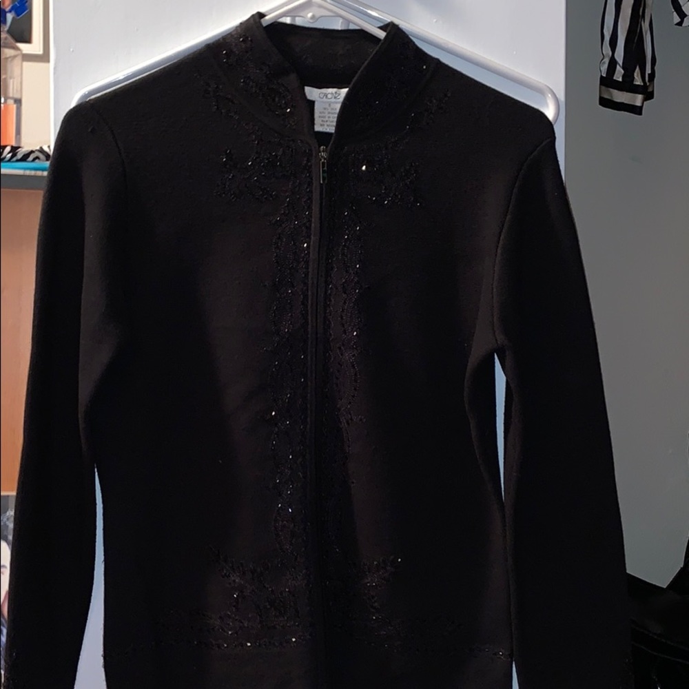 Cache beaded cardigan